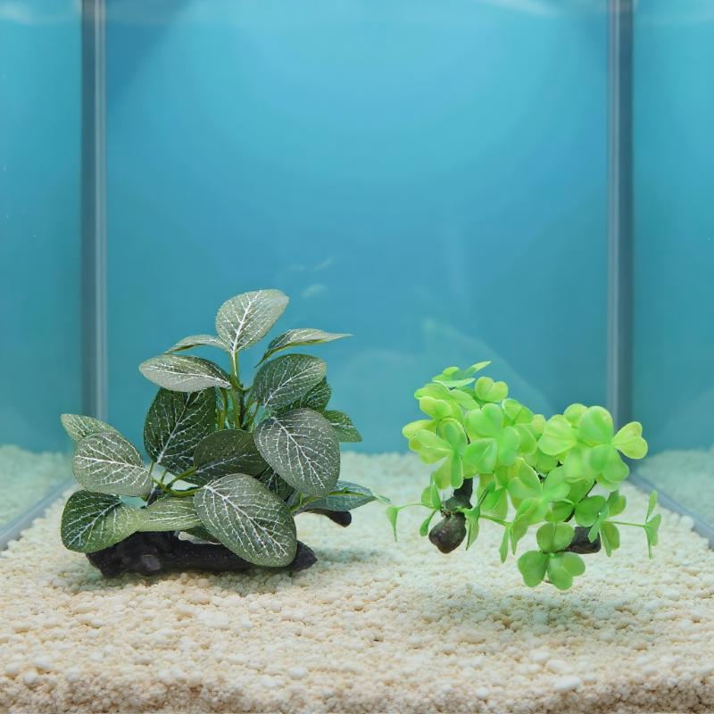 Planted Aquarium With Driftwood - Artificial Driftwood Plant For Aquarium Decor