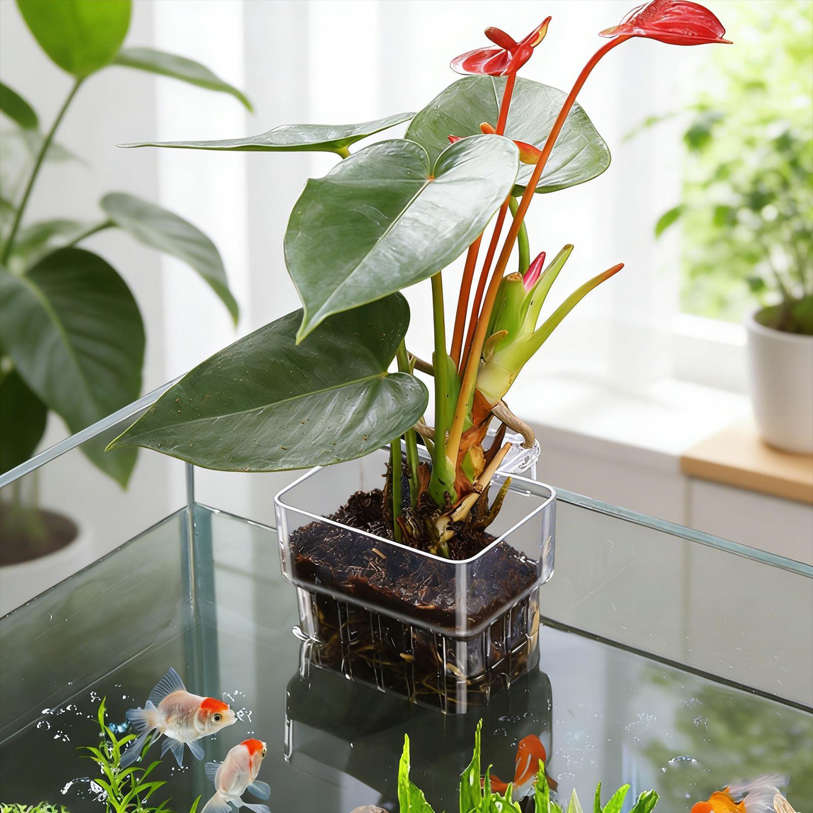 Transparent Hangable Aquarium  - Planted Aquarium Kit ulasan dan harga