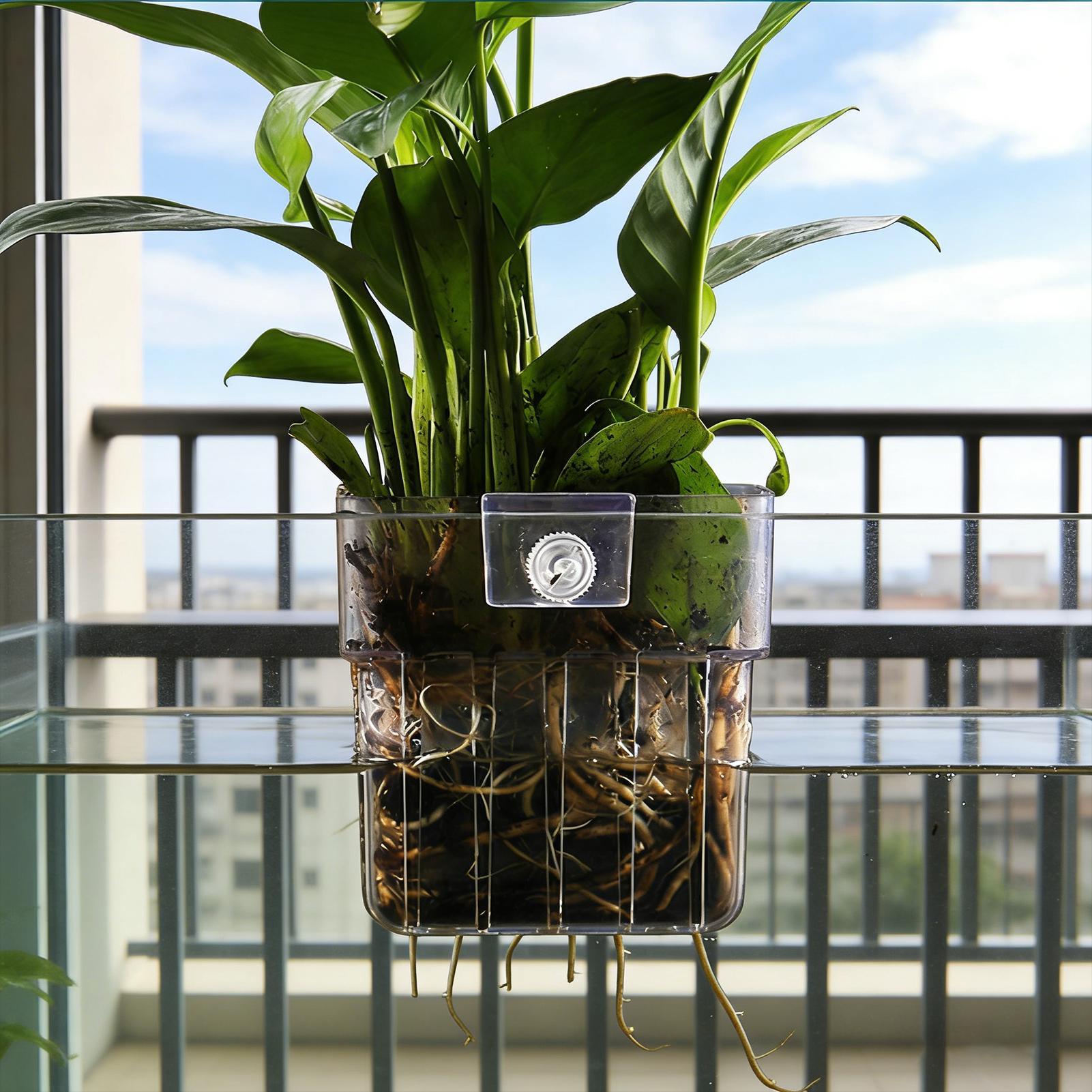 Transparent Hangable Aquarium  - Planted Aquarium Kit ulasan dan harga