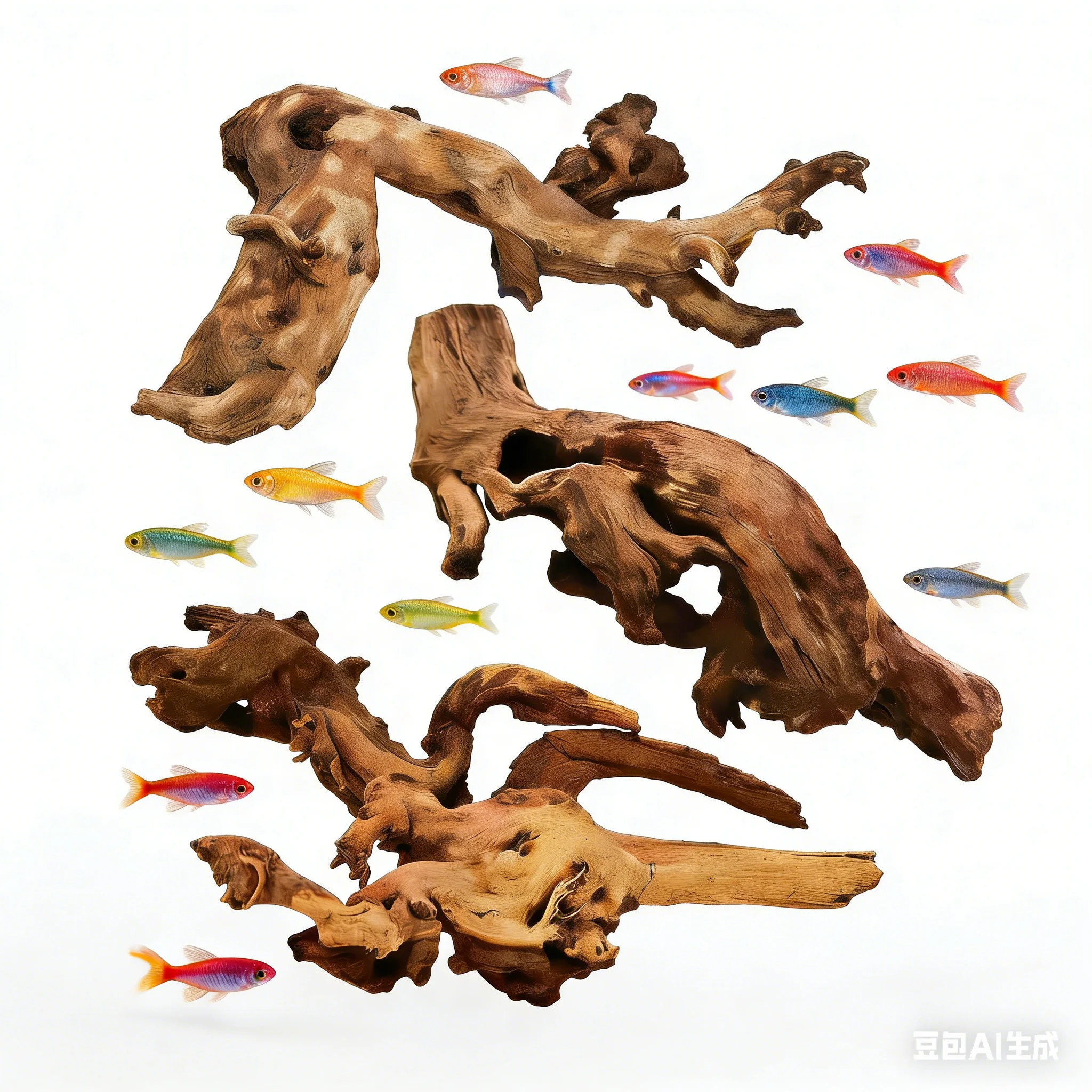 New Natural Small Tree Trunk D - Planted Aquarium With Driftwood ulasan dan harga