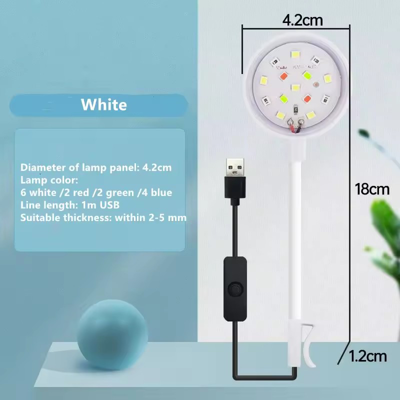 USB Clip On LED  Fish Tank Lig - Aquarium Planted Tank Fertilizer ulasan dan harga