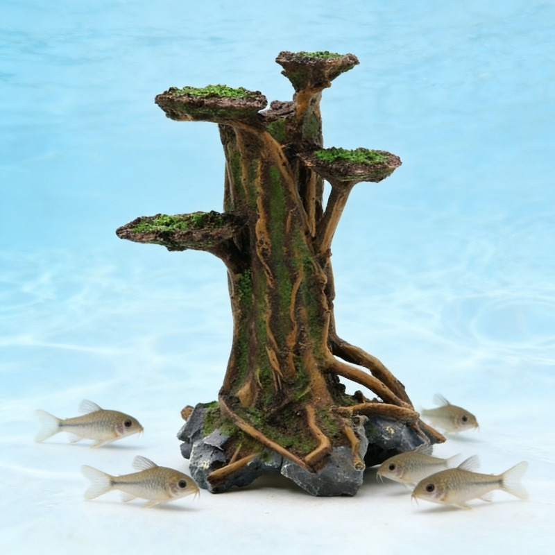 Artificial Moss Tree Driftwood - Planted Aquarium With Driftwood ulasan dan harga