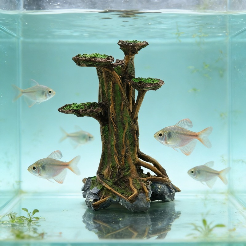Artificial Moss Tree Driftwood - Planted Aquarium With Driftwood ulasan dan harga