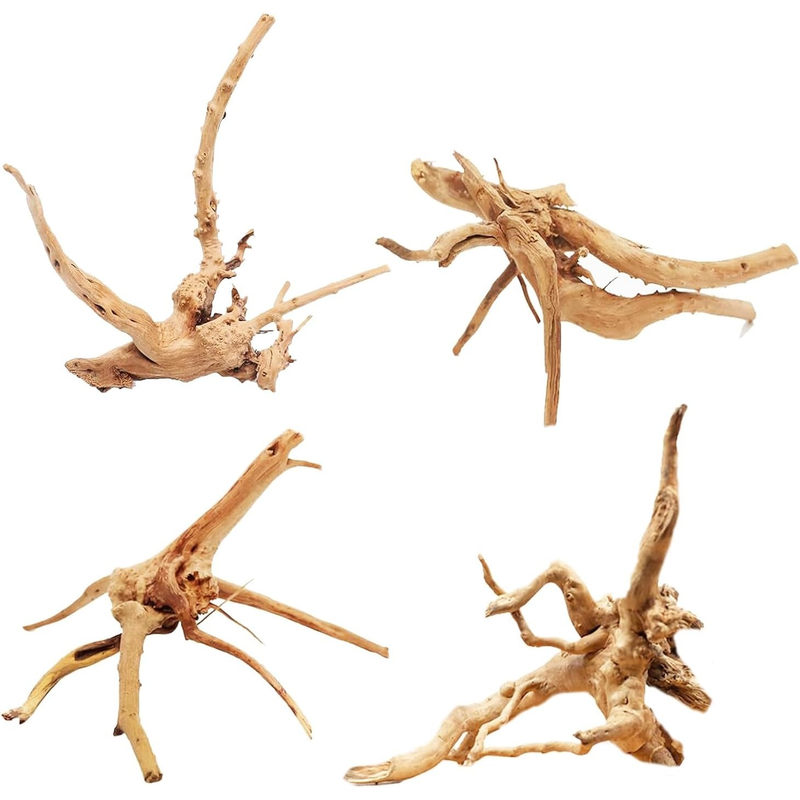 4PCS Natural Wooden Fish Tank  - Planted Aquarium With Driftwood ulasan dan harga