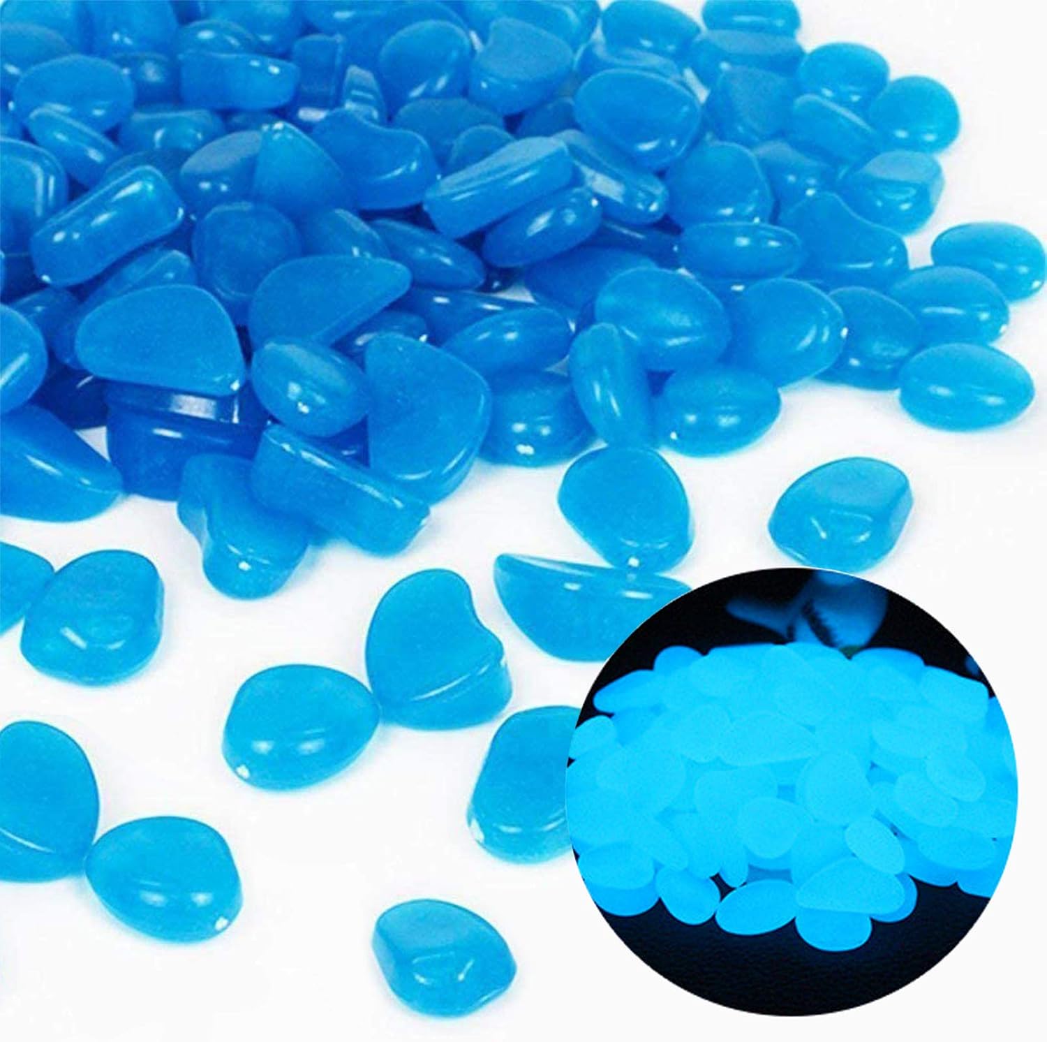 Fish Tank Rocks Glow Blue Pebb - Aquarium Plants Book ulasan dan harga