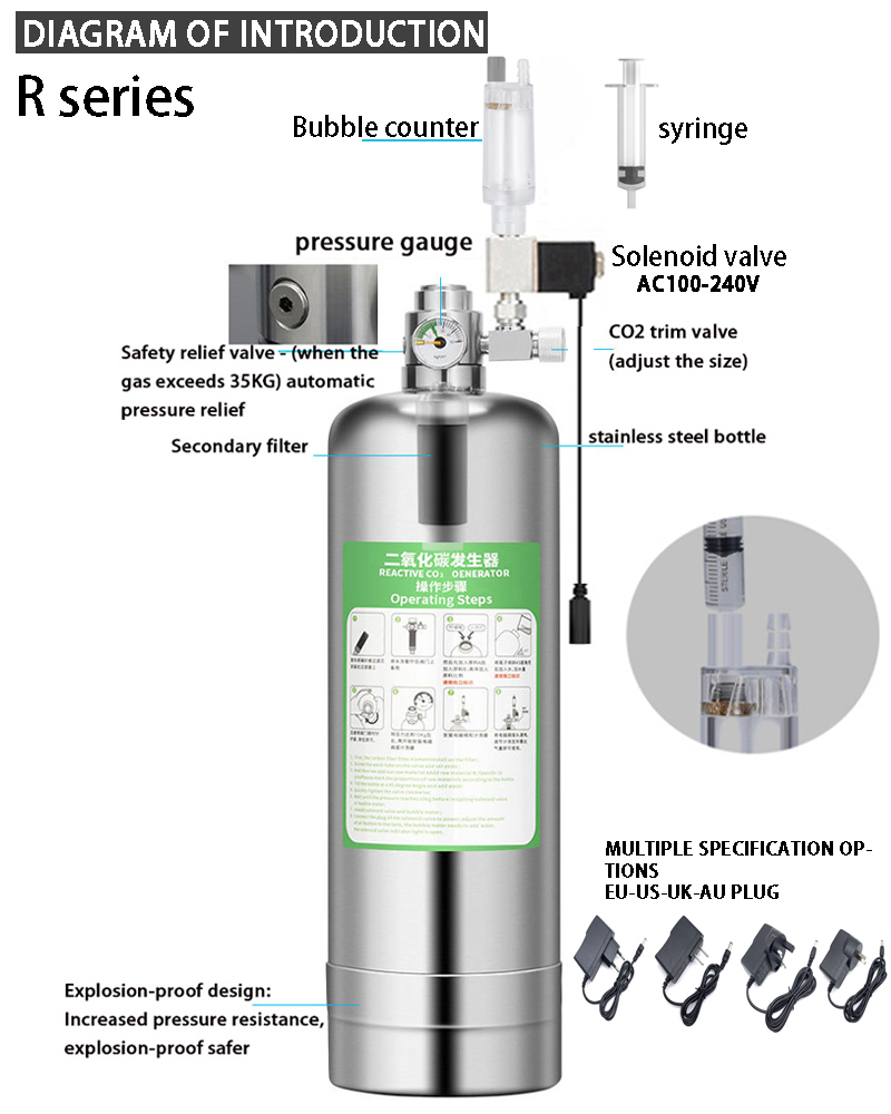 Aquarium CO2 Generator system  - Planted Aquarium Kit ulasan dan harga