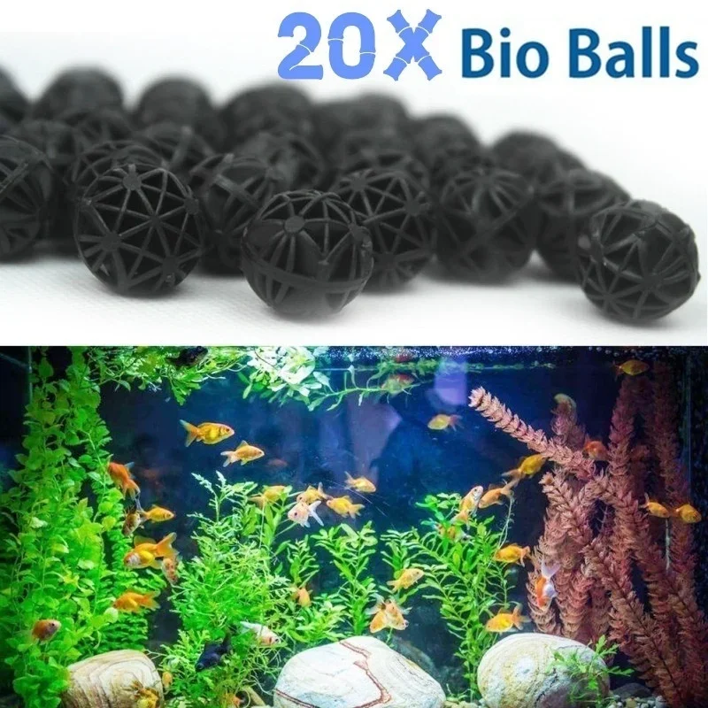 20Pcs 16mm Aquarium Bio Balls  - Aquarium Planted Tank Fertilizer ulasan dan harga