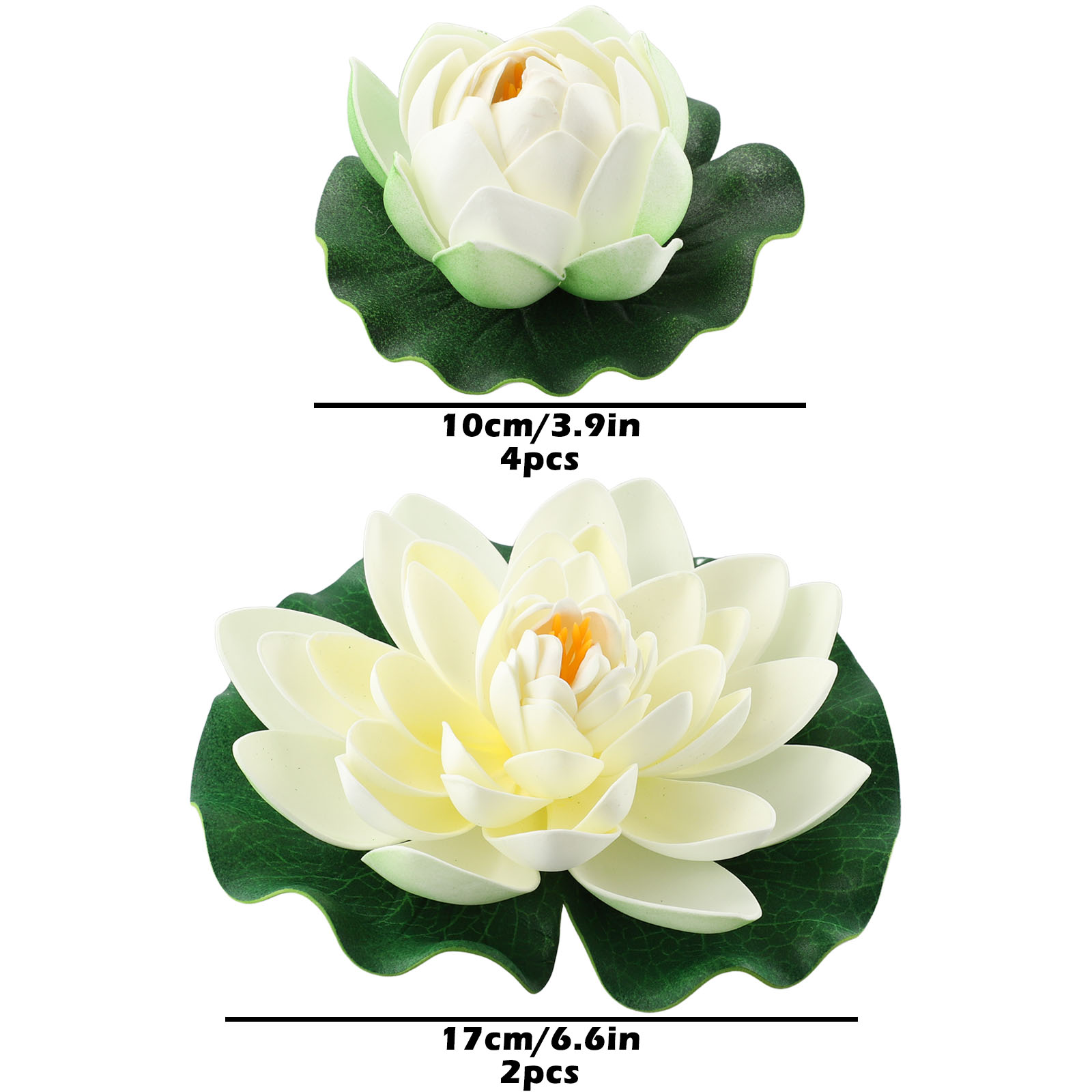 6pcs White Artificial Lotus Si - Planted Aquarium Kit ulasan dan harga